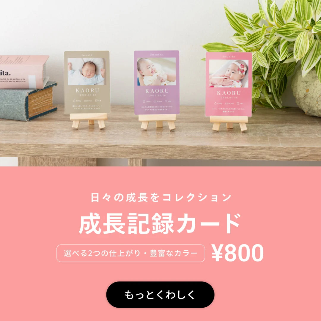 成長記録カード 1個800円